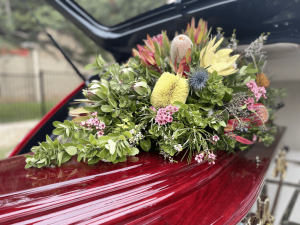 Coffins on offer