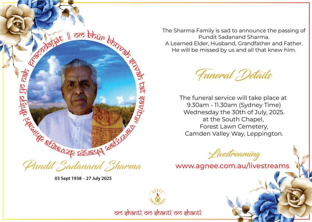 Funeral Notice - Bhupendrakumar Patel